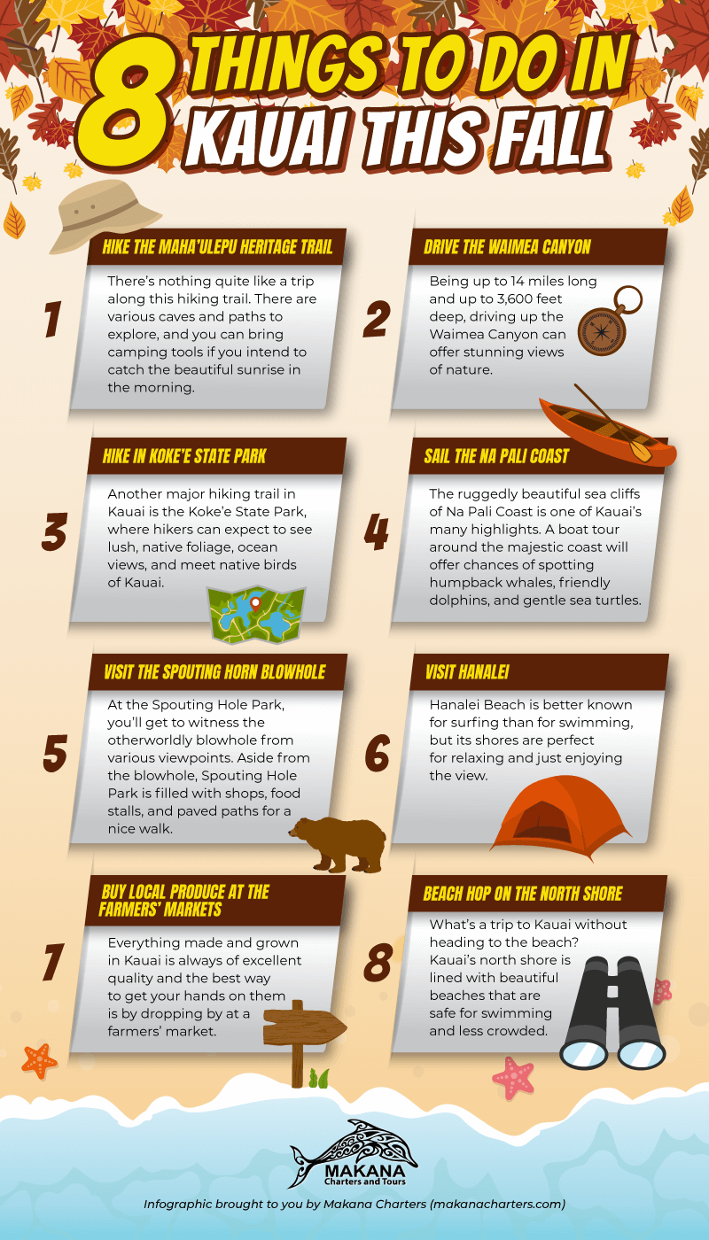 8 Things To Do In Kauai This Fall [Infographic]